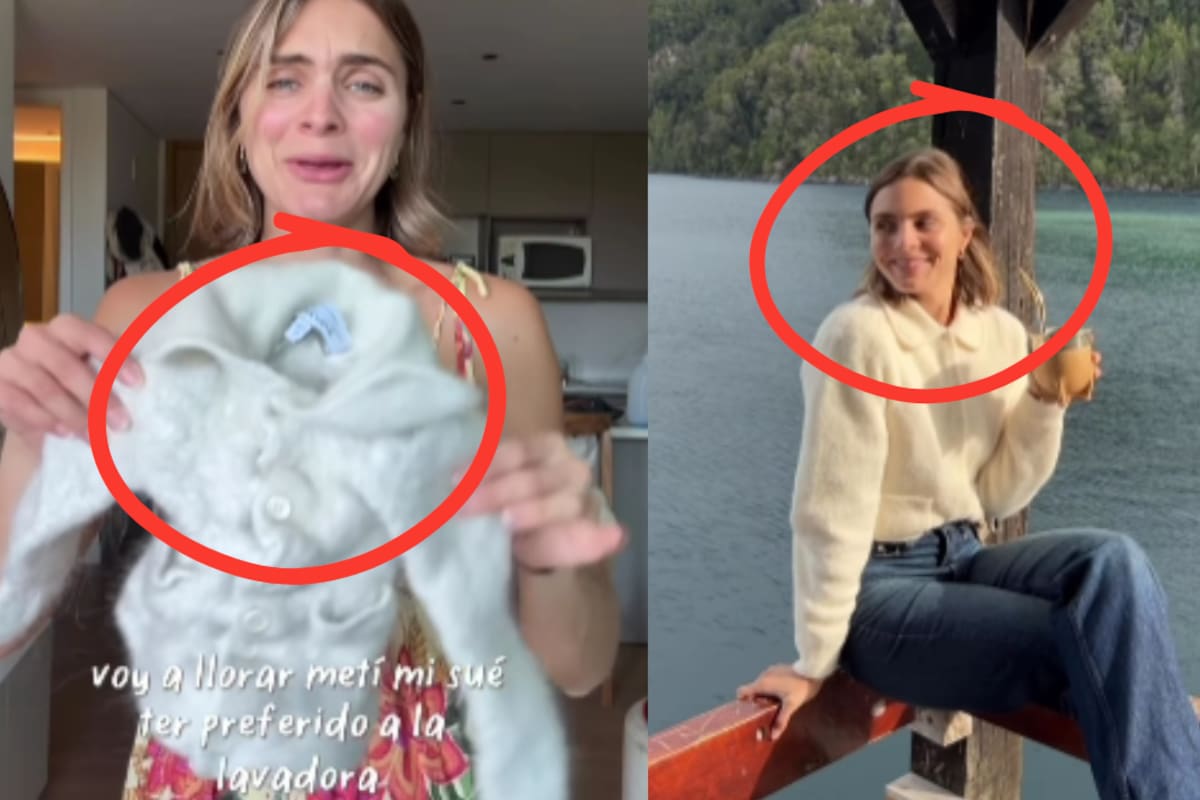 Joven muestra cómo su suéter favorito encogió hasta tamaño infantil tras lavarlo y recibe tips de los cibernautas