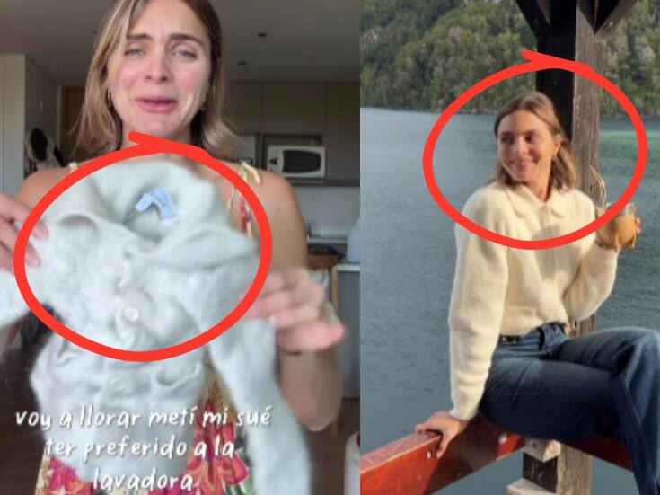 Joven muestra cómo su suéter favorito encogió hasta tamaño infantil tras lavarlo y recibe tips de los cibernautas