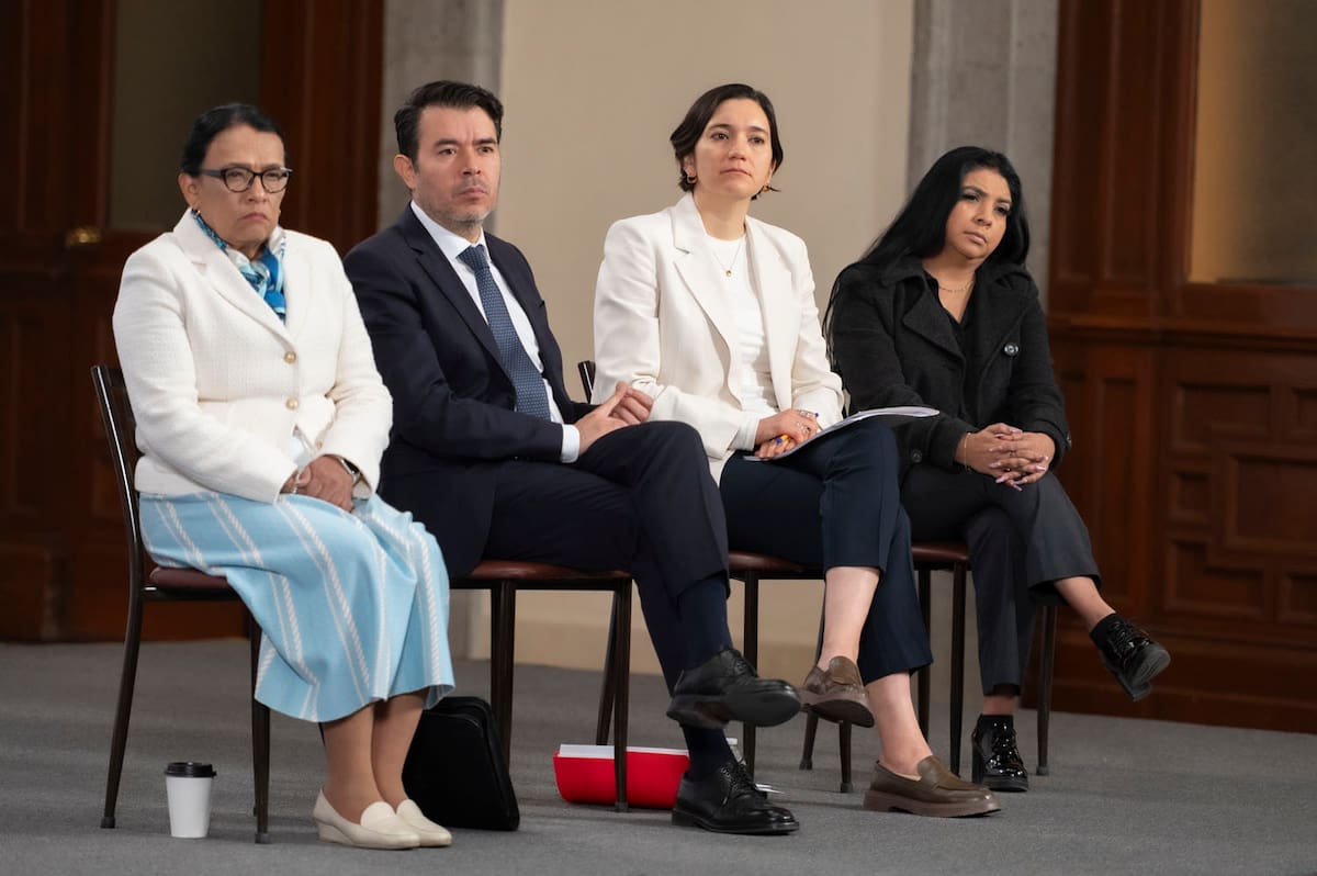 Cuauhtémoc, Ciudad de México, México, 27 de marzo de 2026. Conferencia de prensa matutina, “Conferencia del Pueblo” en el Salón Tesorería de Palacio Nacional. | Foto: Saúl López / Presidencia