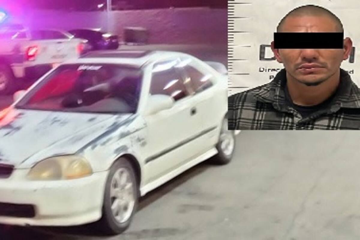 Hombre es detenido por robo de vehículo, cuenta con orden de aprehensión