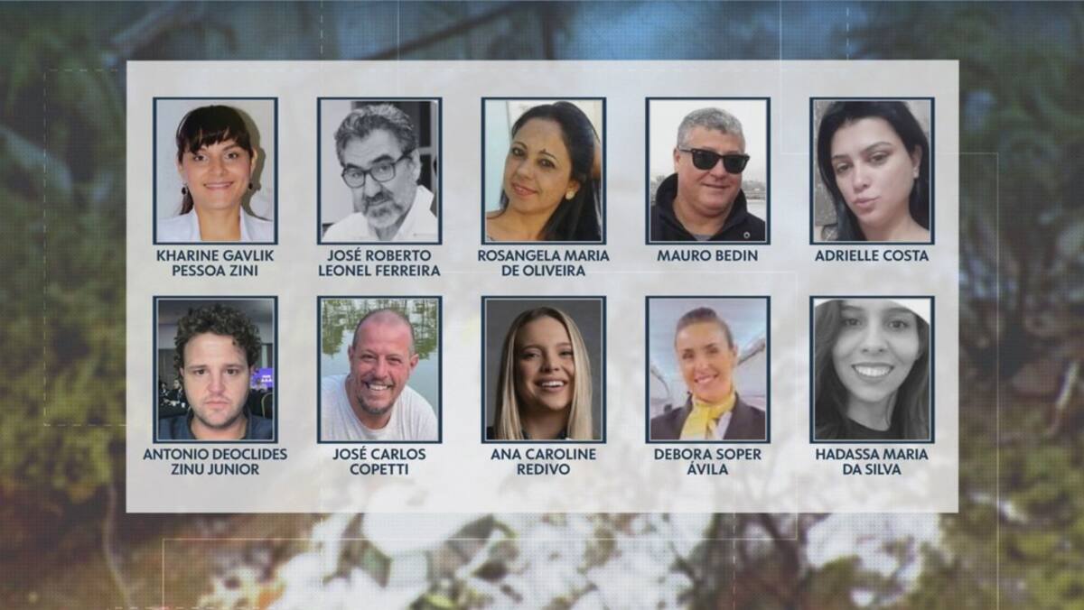 Listado de víctimas, parte 3. Foto: Globo