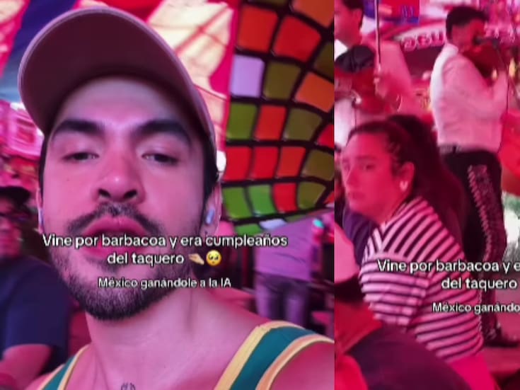 “El taquero cumplió años y le llevaron mariachi”: hombre se sorprende al ir por barbacoa al tianguis