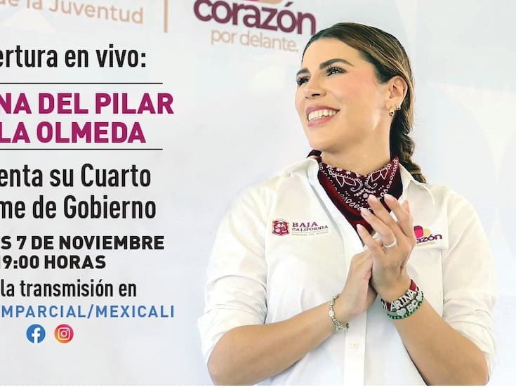 Sigue la transmisión en vivo del Cuarto Informe de la gobernadora Marina Del Pilar