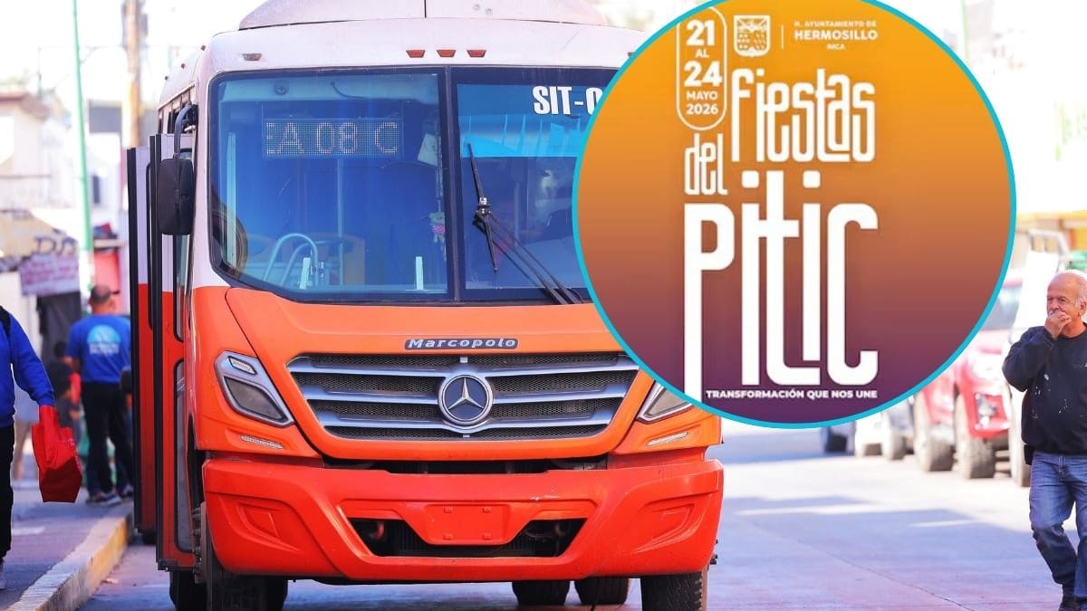 Imtes ofrecerá traslados gratis a las Fiestas del Pitic: seis rutas disponibles del 21 al 24 de mayo