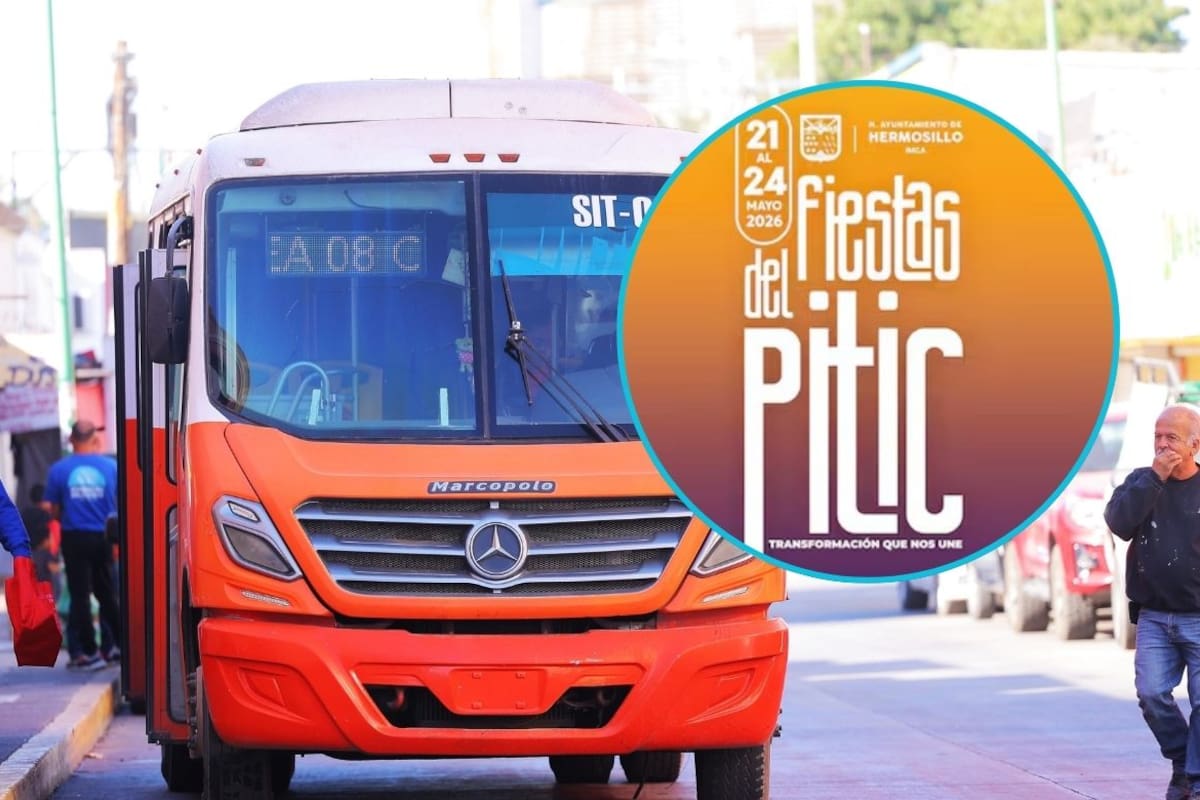 Imtes ofrecerá traslados gratis a las Fiestas del Pitic: seis rutas disponibles del 21 al 24 de mayo
