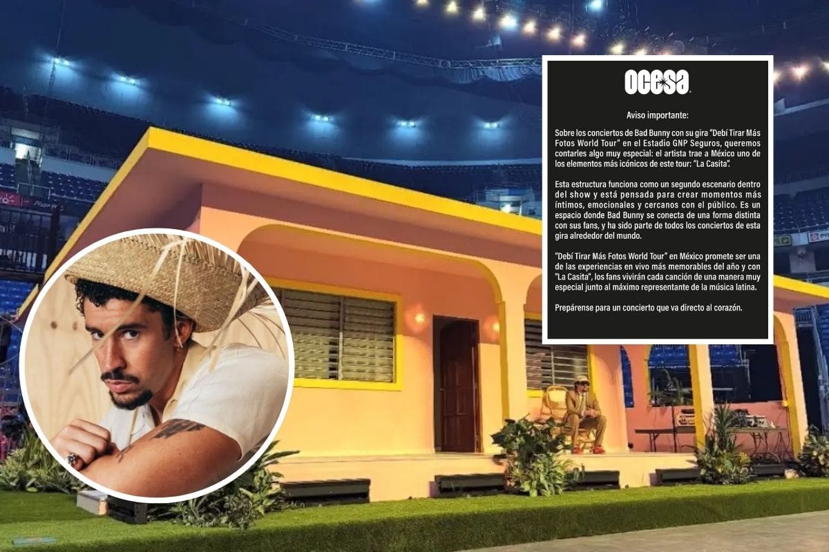 Ocesa aclara polémica por “La Casita” en conciertos de Bad Bunny en CDMX