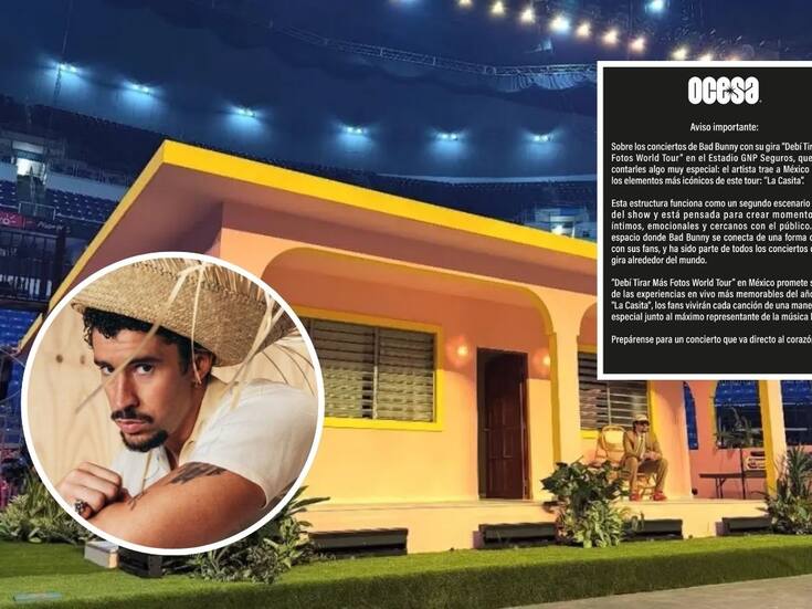 Ocesa aclara polémica por “La Casita” en conciertos de Bad Bunny en CDMX