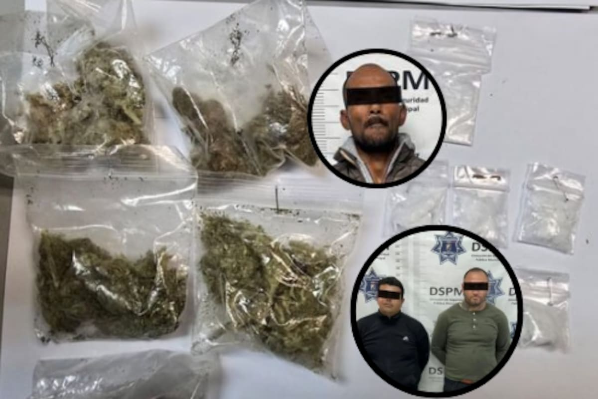 Caen tres presuntos vendedores de droga en la ciudad