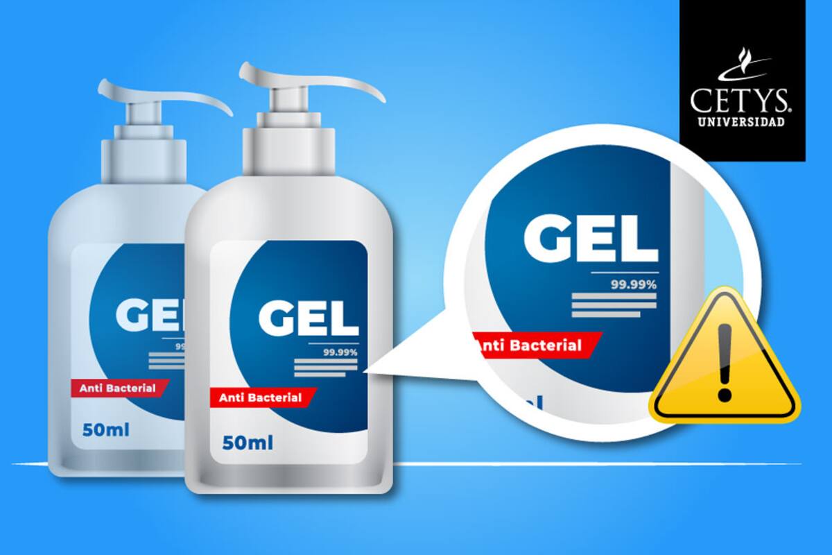 Importante revisar etiquetado del gel desinfectante para evitar riesgos a la salud