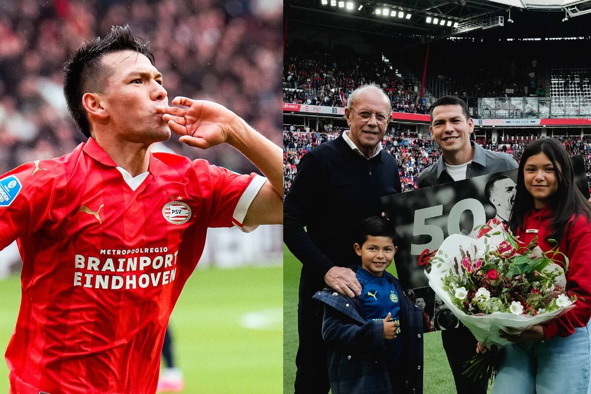 ‘Chucky’ Lozano es homenajeado por llegar a los 50 goles con el PSV