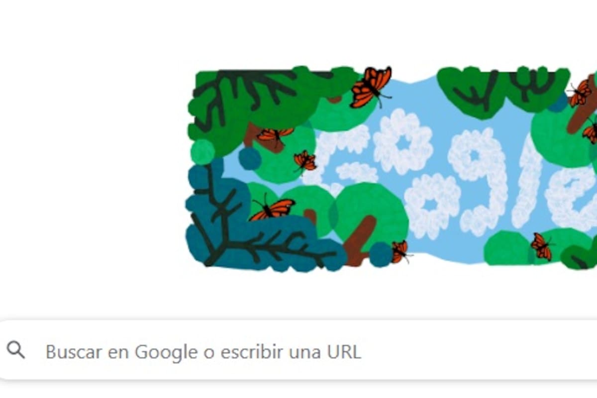 Google rinde homenaje a la migración de la mariposa monarca con un Doodle especial