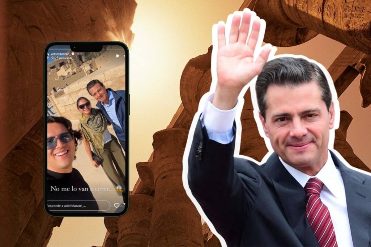 Mexicanos captan a Enrique Peña Nieto en un paseo histórico por Egipto
