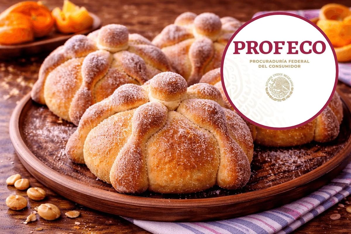 Profeco reporta que el precio promedio del pan de muerto en México es de 20 pesos por pieza individual y 123.90 pesos en presentación familiar; Bodega Aurrera ofrece los precios promedio más bajos, de 14.30 y 108 pesos, respectivamente, mientras que La Comer registra los más altos, con 25.43 pesos por pieza y 211.33 pesos por presentación familiar, según el monitoreo realizado del 19 al 22 de octubre de 2026