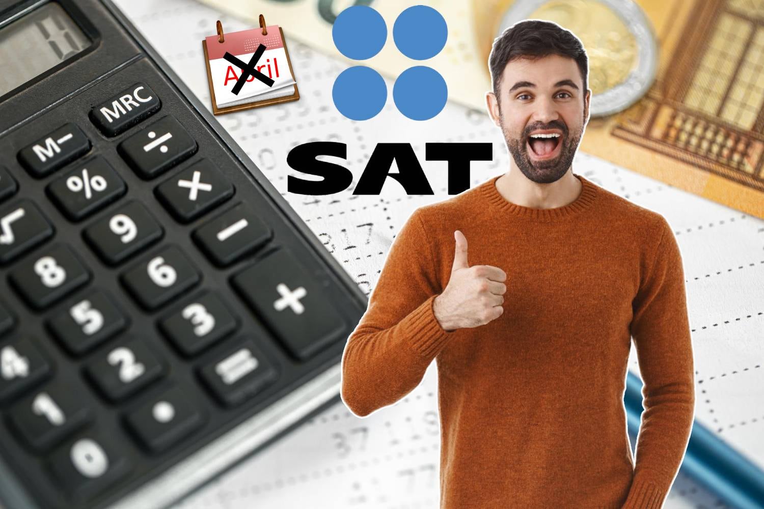El SAT solo regresa dinero a los contribuyentes que pagaron más impuestos de los que debían. | Foto: Freepik/Pngwing