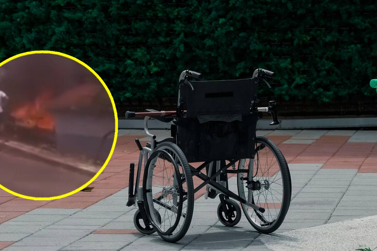 VIDEO: Abuelita en silla de ruedas muere en aparatoso incendio al no poder moverse para salvarse
