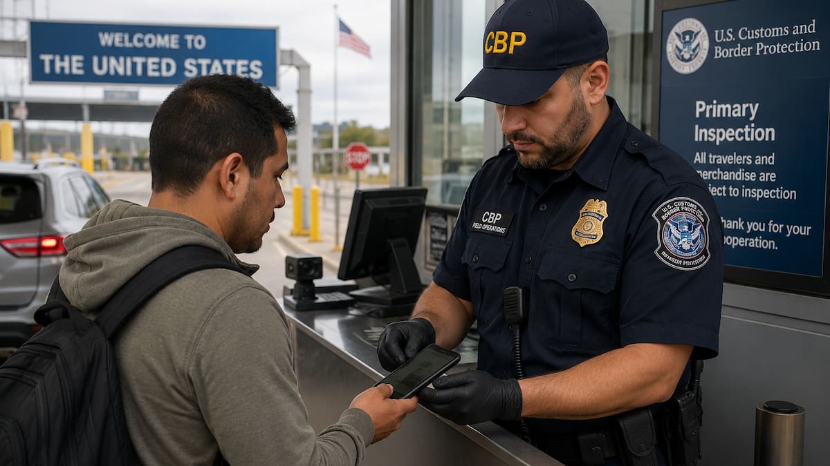 ¿Te pueden revisar el celular al entrar a Estados Unidos? La CBP explica en qué casos ocurre, qué información puede consultar y qué pasa si te niegas