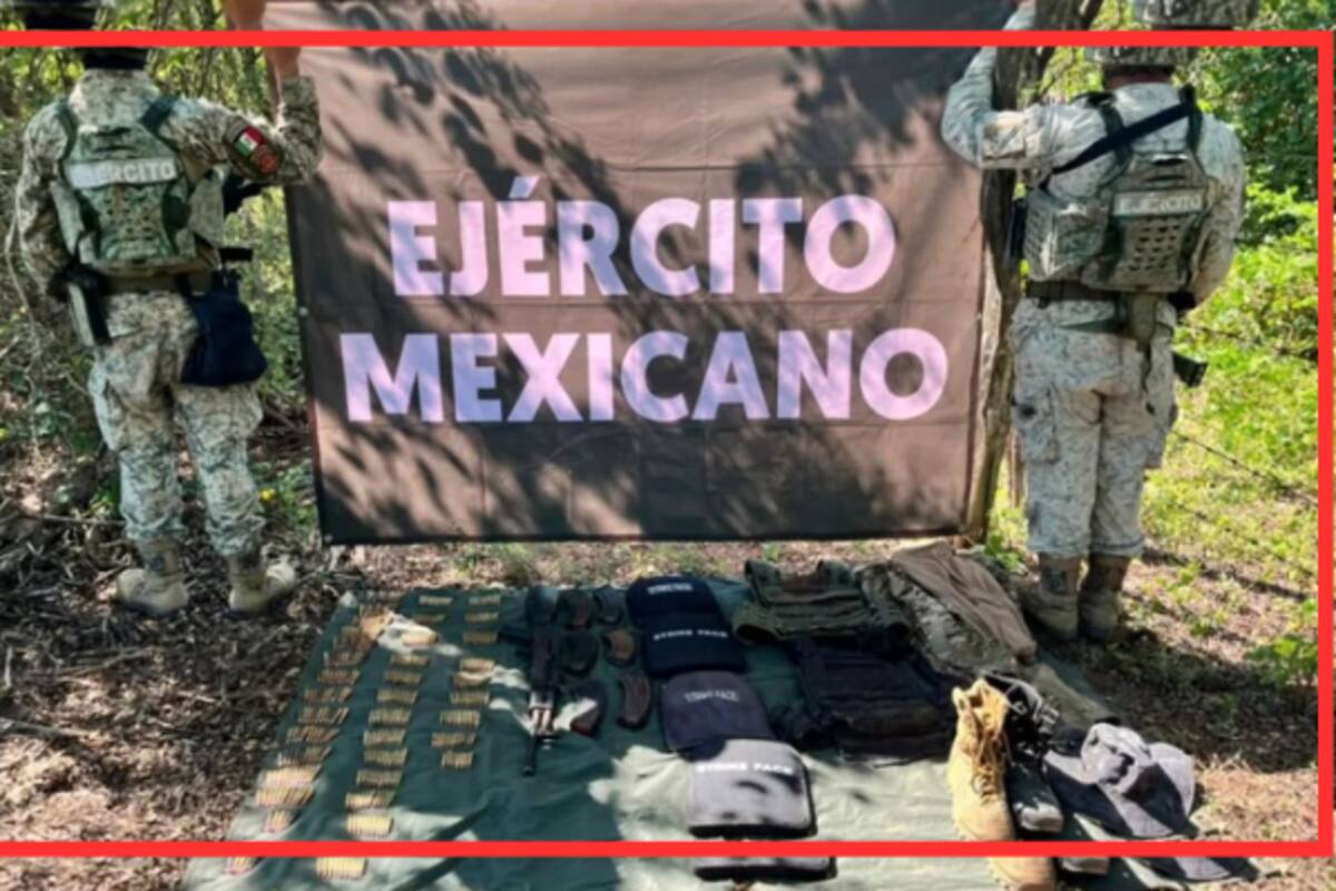 Hallazgo alarmante en Sinaloa: Ejército y fuerzas federales descubren arsenal oculto en camino rural de Concordia