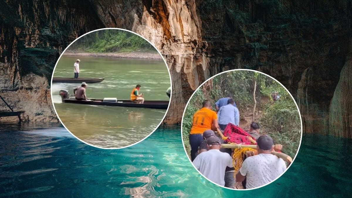 Pescador mexicano sobrevive 15 días atrapado a más de 100 metros de profundidad en un cenote y el hallazgo de una caverna con oxígeno fue la clave para mantenerlo con vida