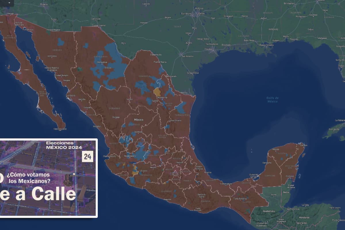 Elecciones en México: Este mapa te dice por cuál partido votó tu colonia en el 2024