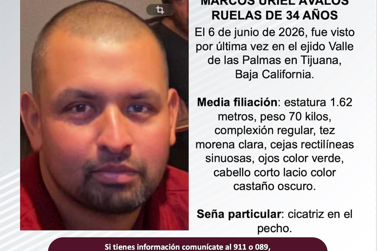 Se busca a Marcos Uriel Ávalos Ruelas de 34 años