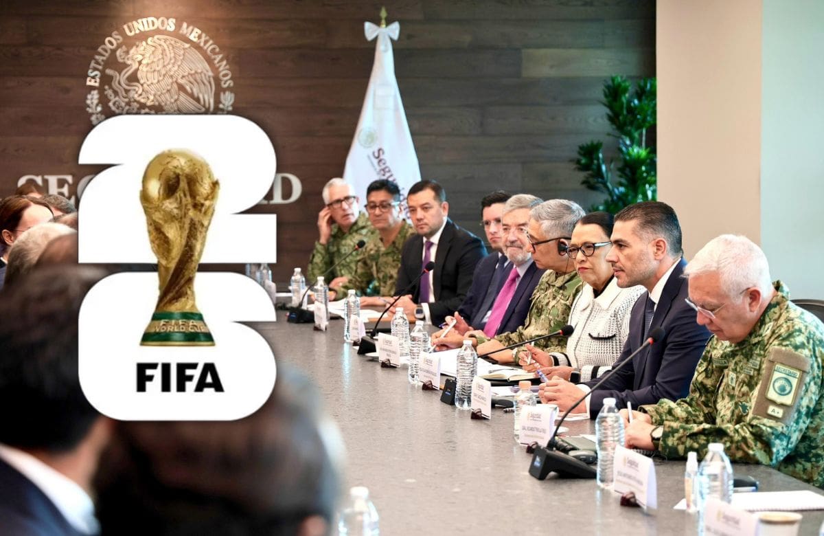 Gobierno de México y FIFA revisaron protocolos de seguridad para el Mundial 2026 en reunión con autoridades federales y estados sede. | Foto: OHarfuch en X/Especial GH