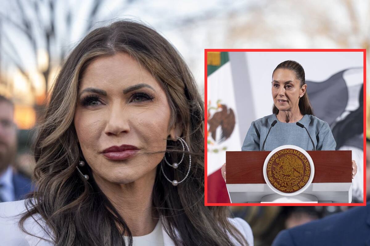 Kristi Noem, secretaria de Seguridad Nacional de EU, se reunirá con Claudia Sheinbaum en México