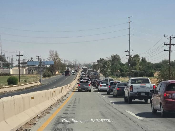 Largas filas por retenes federales entre Baja California y Sonora