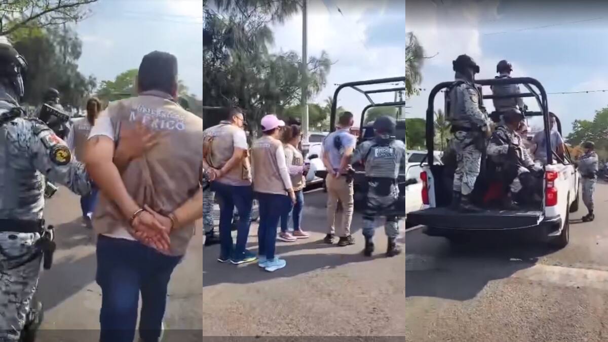 Servidores de la Nación son detenidos por ciudadanos tras presunta campaña a favor de candidata panista en Veracruz