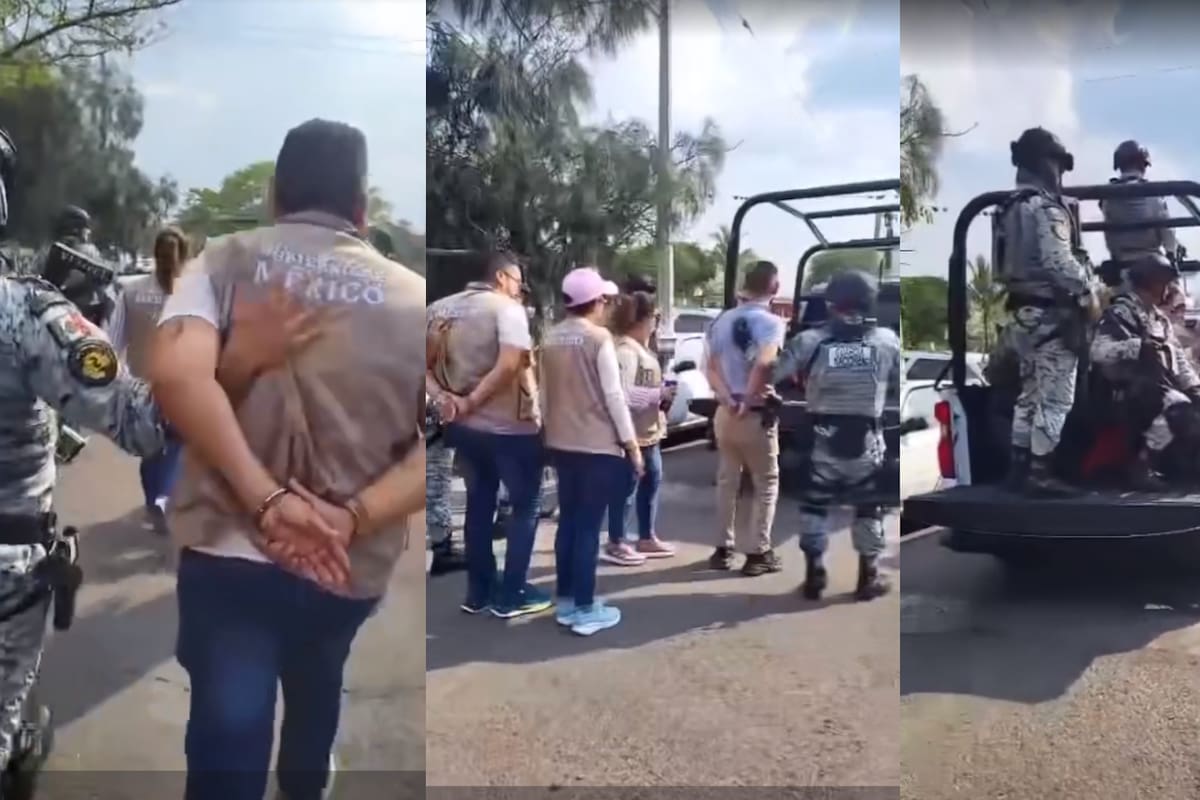Servidores de la Nación son detenidos por ciudadanos tras presunta campaña a favor de candidata panista en Veracruz