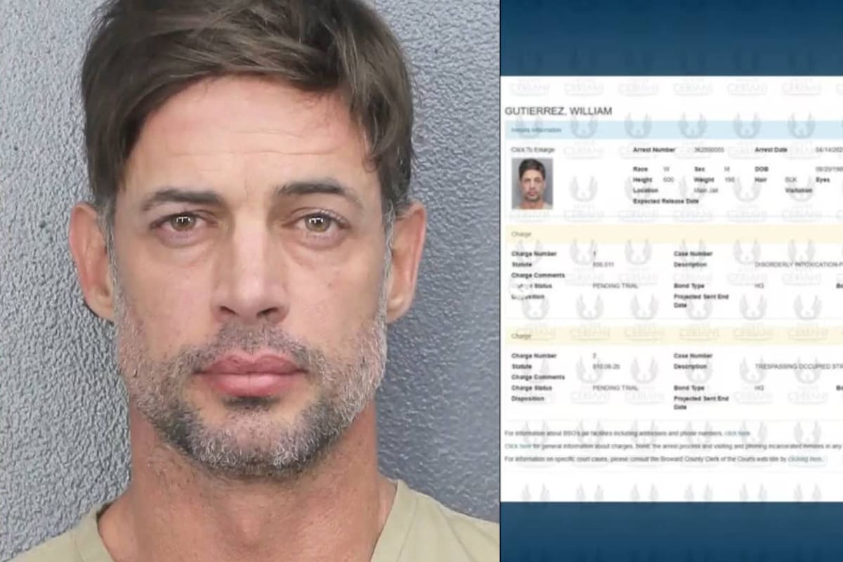 William Levy es arrestado en Florida por intoxicación y allanamiento de morada