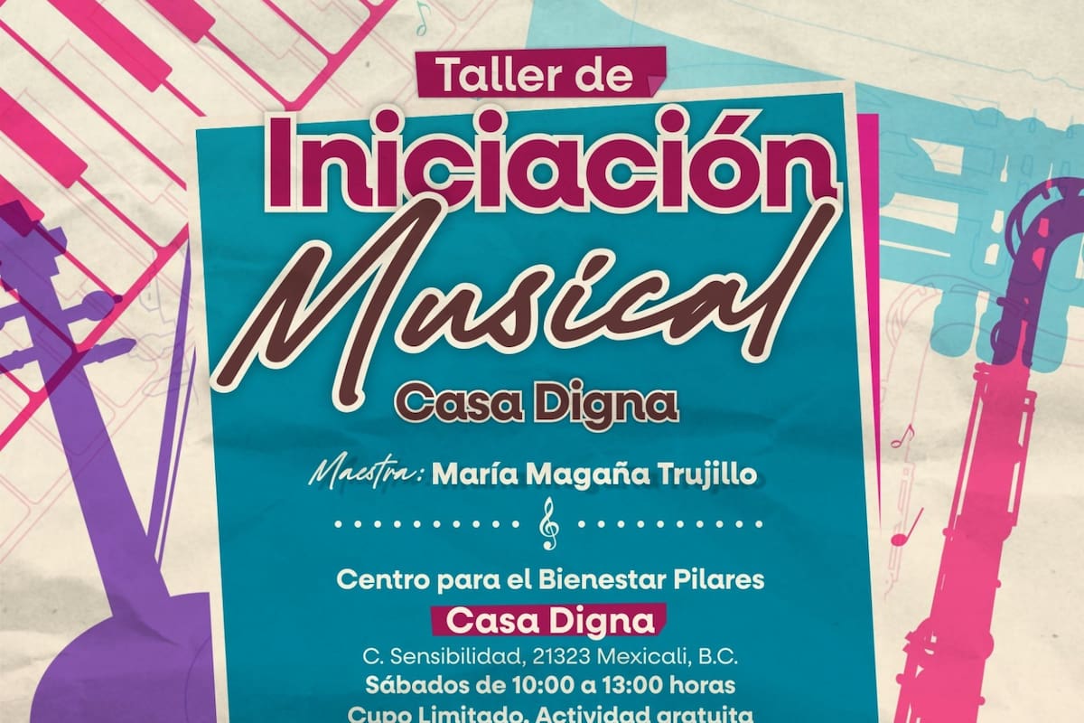 Abren talleres gratuitos de música para niñas, niños y adolescentes en Mexicali