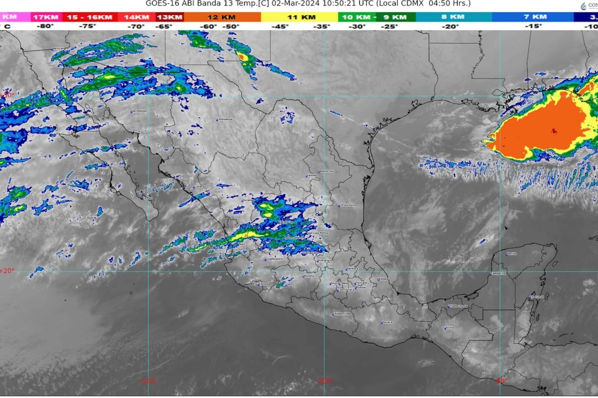 Clima en México: Lluvias intensas y vientos fuertes en varias regiones