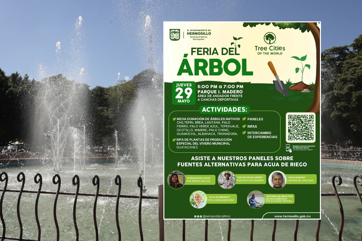 Hermosillo celebra la Feria del Árbol con donación masiva, rifa y charlas