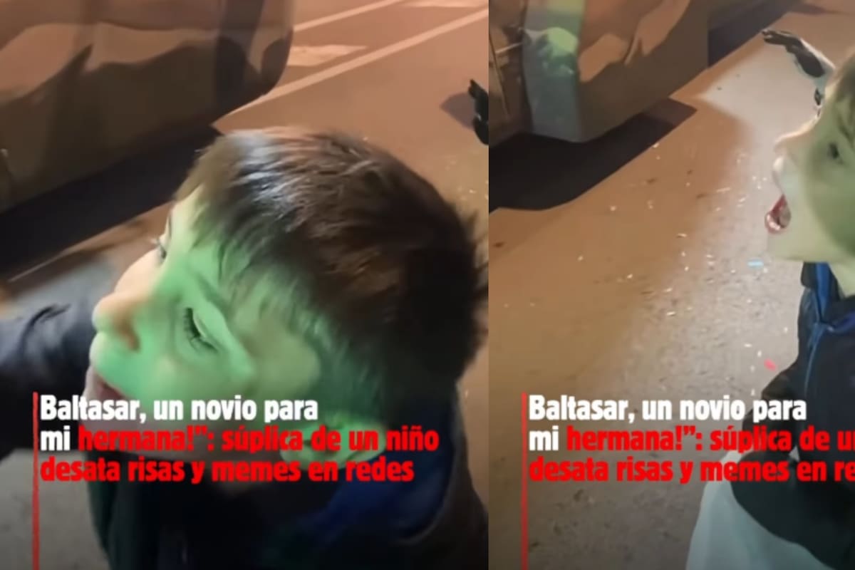 “Baltasar, un novio pa’ mi hermana”: niño roba sonrisas al pedir un novio para su hermana en el desfile de Reyes Magos