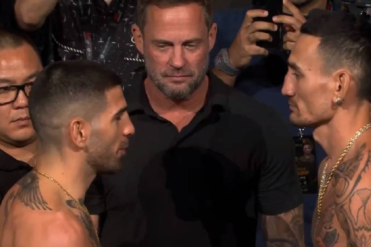 Pesaje sin problemas: Topuria y Holloway confirman su pelea y se encaran antes de UFC 308