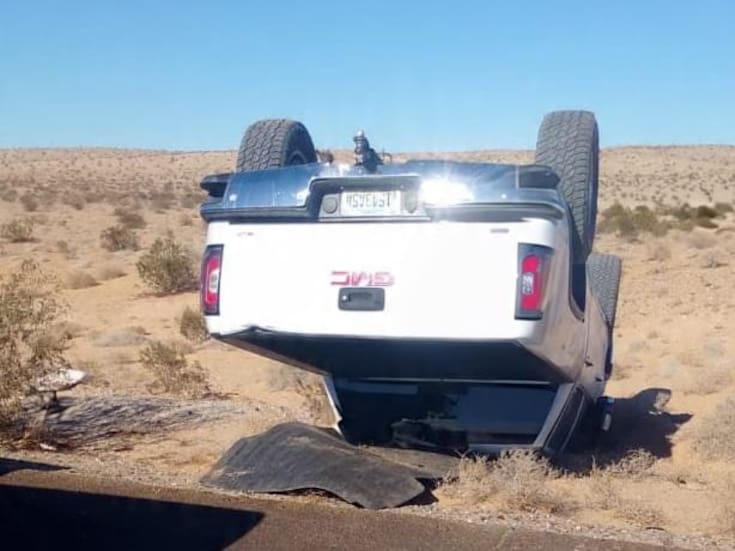 Se registra volcadura en la carretera San Luis-El Golfo; sin lesionados
