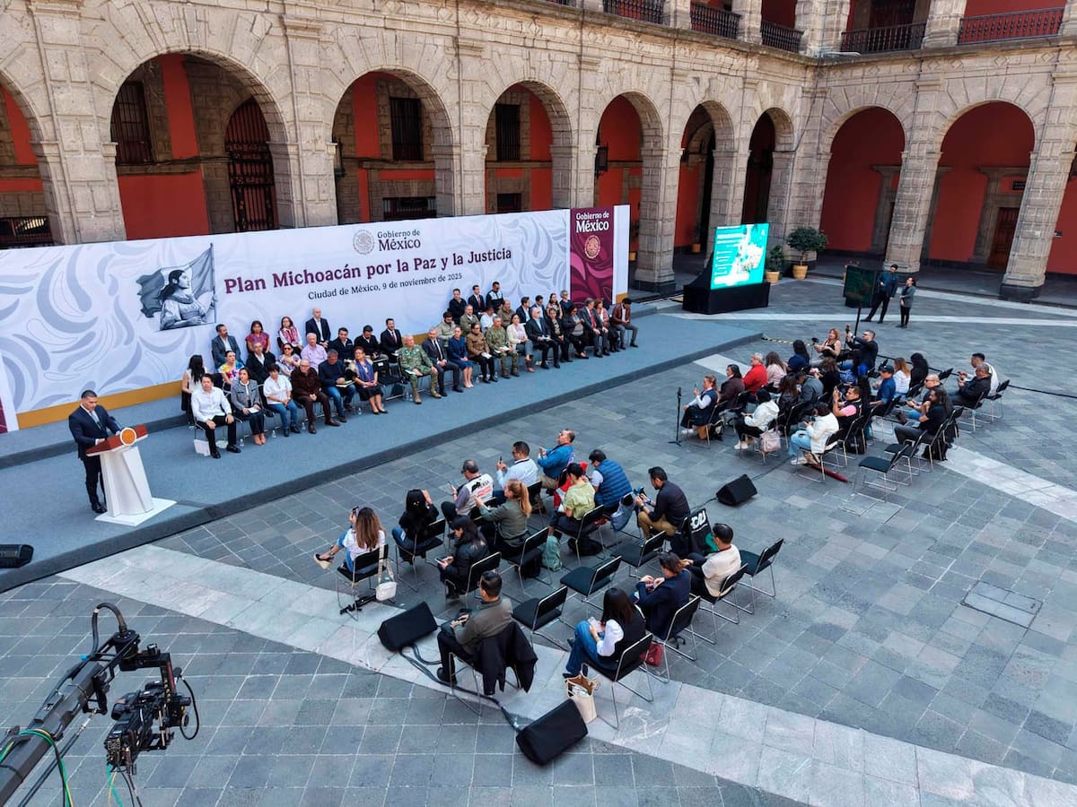 La presidenta Claudia Sheinbaum presentó el Plan Michoacán. | Crédito: Presidencia