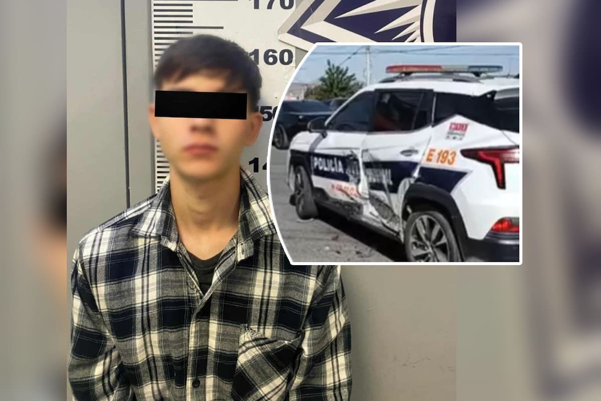 Joven alcoholizado protagoniza persecución y choca contra una patrulla