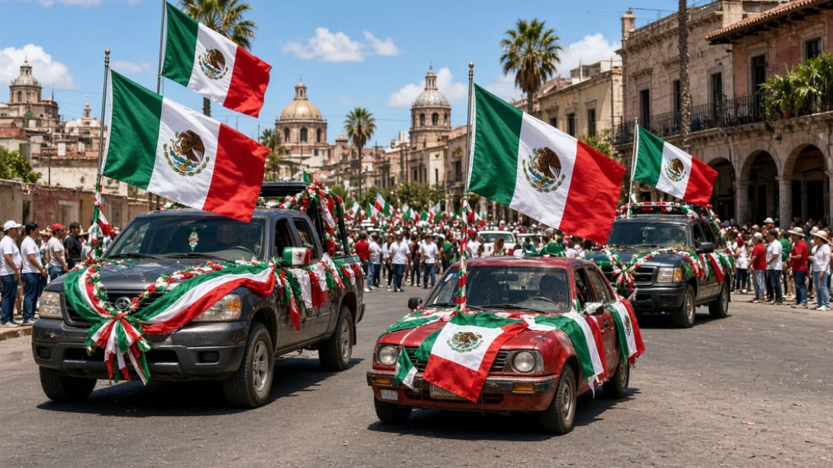 ¿Llevas una bandera de México en tu auto? Podrías recibir una multa o hasta ser arrestado si haces esto