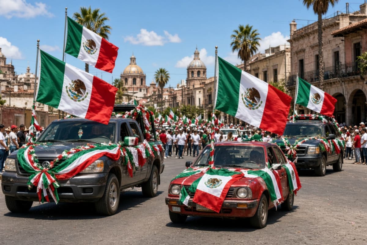 ¿Llevas una bandera de México en tu auto? Podrías recibir una multa o hasta ser arrestado si haces esto