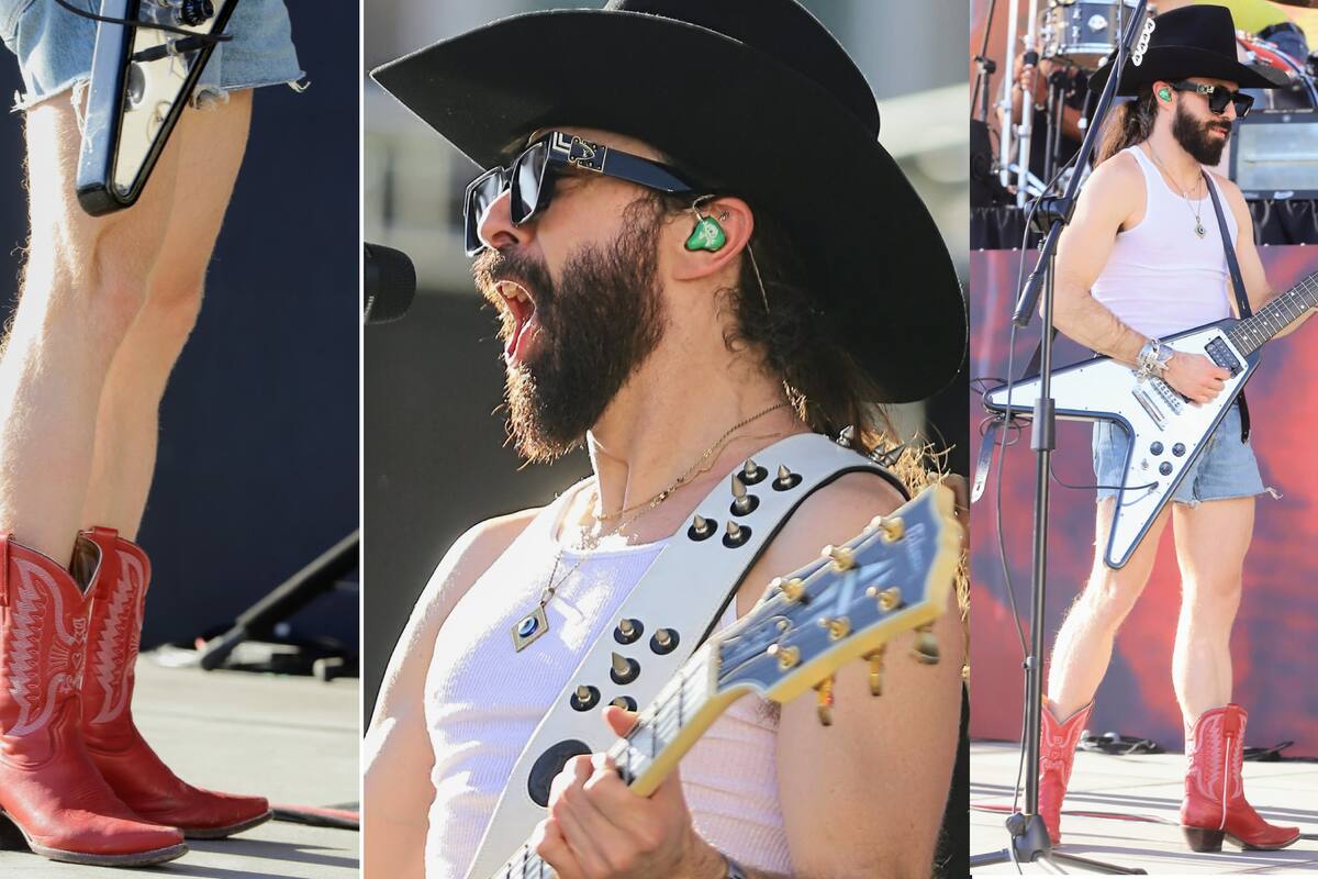 Jay de la Cueva luce botas y short en Hermosillo previo a concierto de Moderatto en Fiestas del Pitic 2022