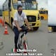 “Para que vean lo que experimentan los ciclistas”: ponen a choferes de camiones en bicicleta mientras otros pasan rozándolos en San Luis