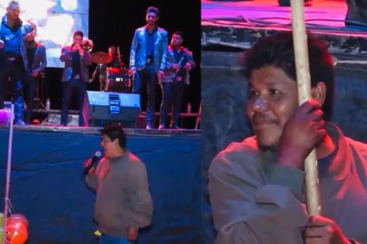VIRAL: Vendedor de algodones sorprende con imponente voz al cantar con banda