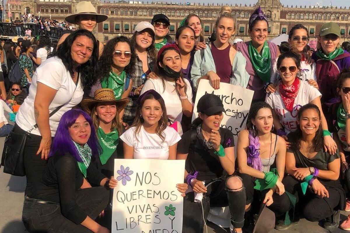 Famosas que se unieron a la marcha feminista 8M