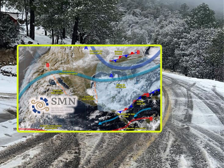 Frente frío 32 y su masa de aire polar ‘congelarán’ estas ciudades viernes y sábado con lluvias intensas, evento de “Norte” de hasta 120 km/h, oleaje elevado, heladas severas y posibles nevadas