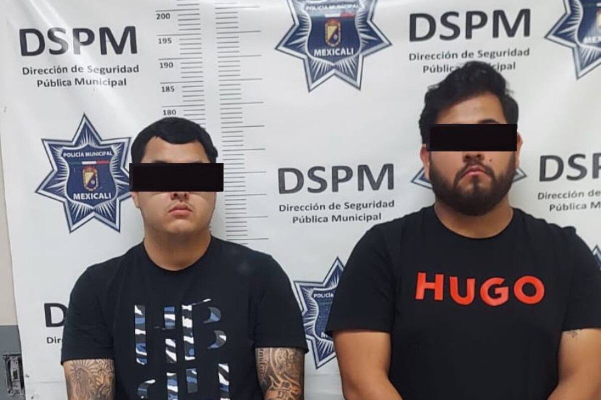 Detienen a dos jóvenes armados y con metanfetamina