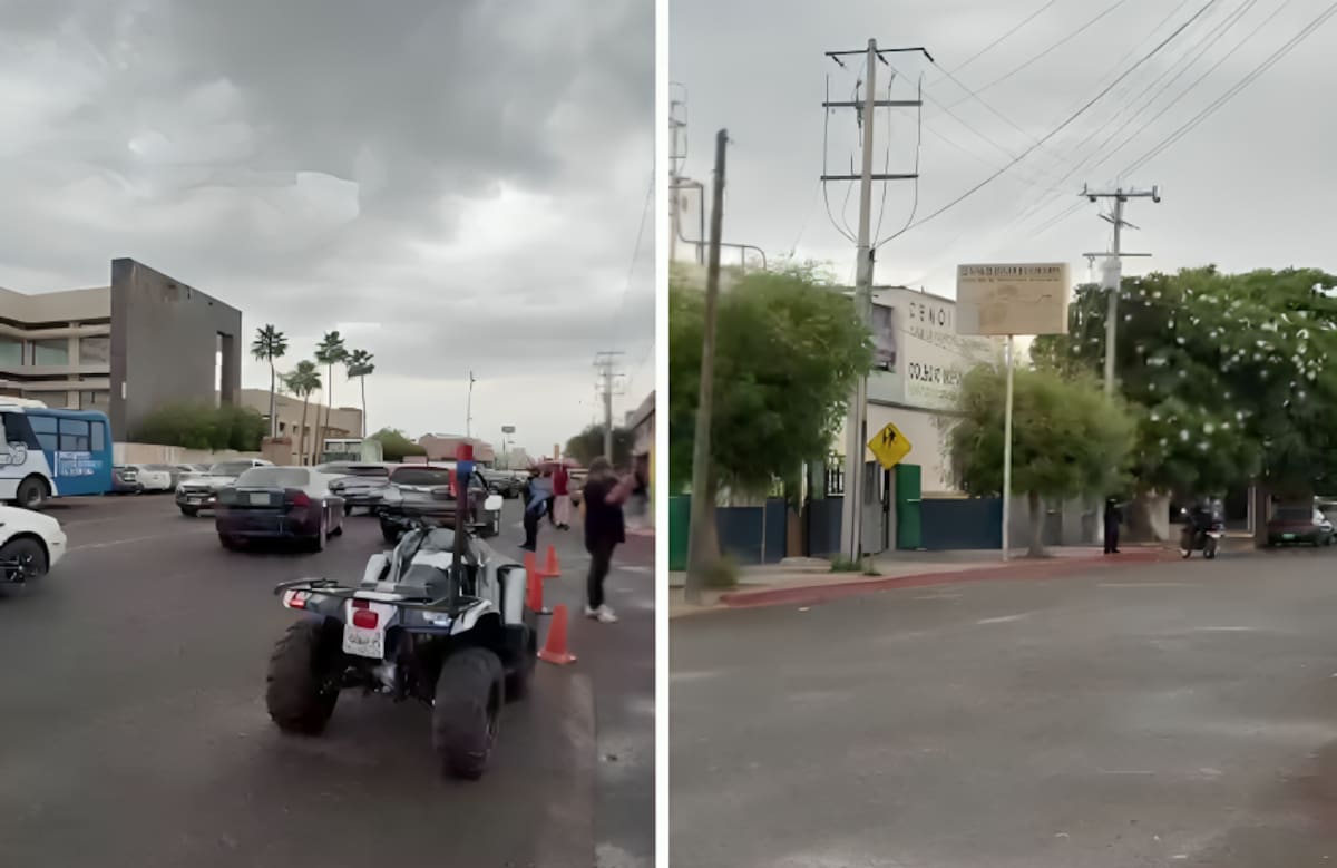 Un total de 161 estudiantes y 19 adultos fueron evacuados de una escuela de Ciudad Obregón. | Foto: captura de video
