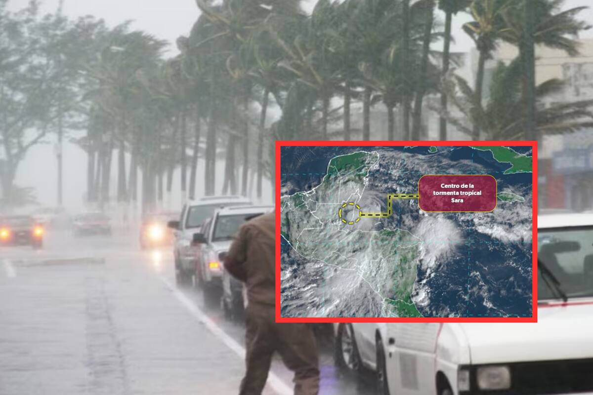 Tormenta Tropical Sara azotará 5 estados este domingo