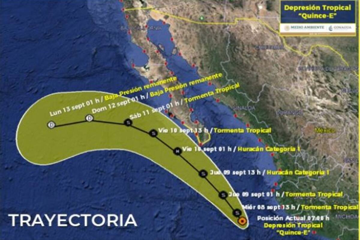 Huracán "Olaf" podría formarse en las costas mexicanas del Pacífico