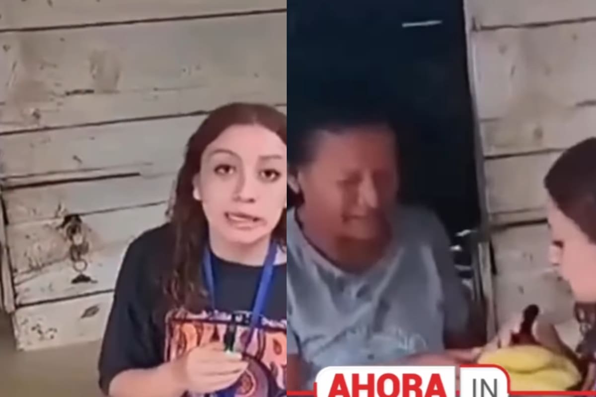 Periodista rompe en llanto al recibir unos plátanos de una damnificada mientras cubría inundaciones en Ecuador